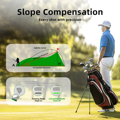 2025 New Golf Rangefinder with Slope 1000 Yards Range Finder Golfing 6X Magnification Flag Pole Locking Vibration Magnet Stripe