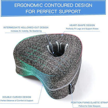 Pillow Ergonomic Leg Support Pillow Relieve Sciatica Back And Hip Pain Soft Leg Support Cushion With Removable And Washable